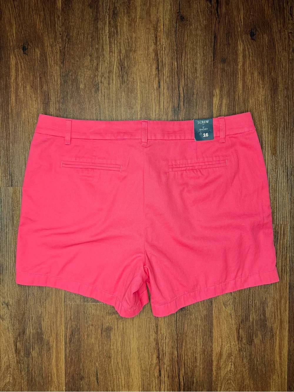 J. Crew Bright Pink Tailored Chino Shorts